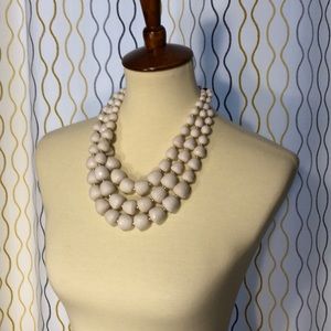 Cream bead necklace